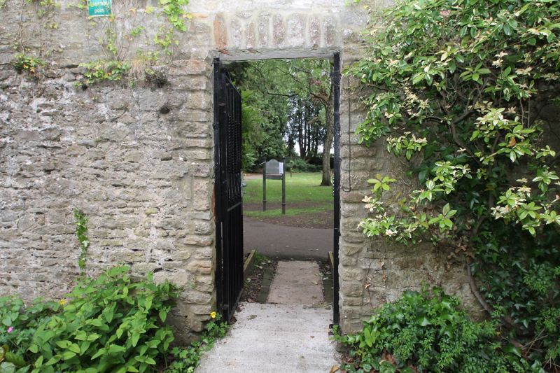 Gate into the park from the communal garden